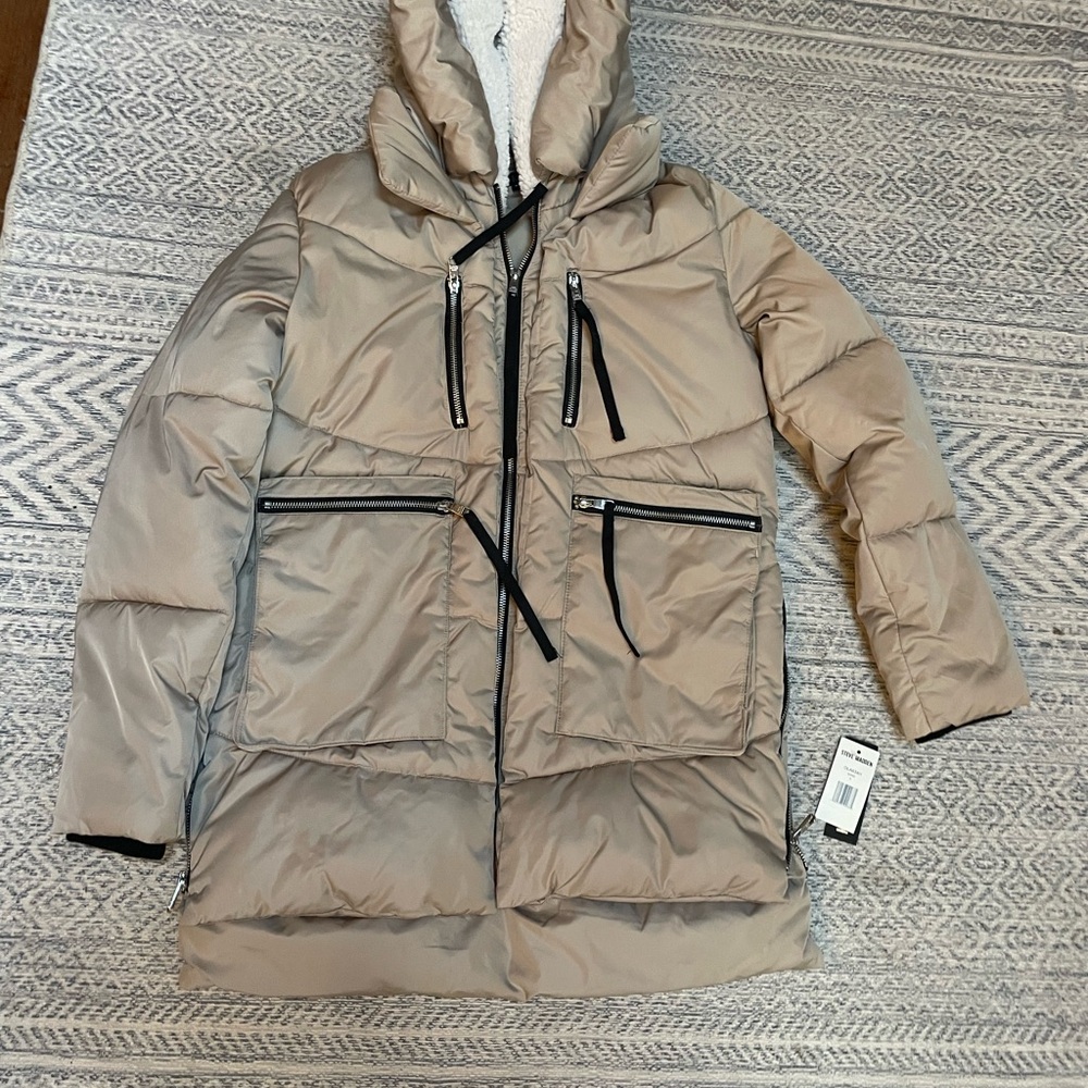 NWT Steve Madden Puffer Jacket in Sand color